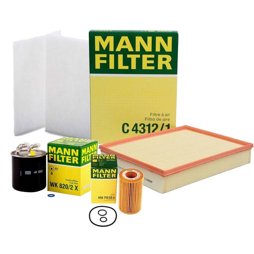 Mercedes Air / Cabin Air / Fuel / Engine Oil Filter Kit - MANN-FILTER 3732994KIT